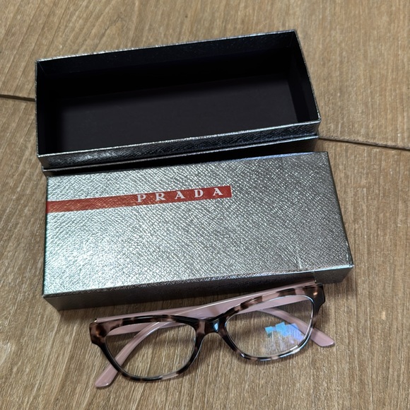 Prada pink and brown tortoise shell cat eye frame - Picture 10 of 10